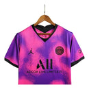 Camisa Retrô Paris Saint-Germain IV 20/21 - Masculina Jordan - Rosa e roxa