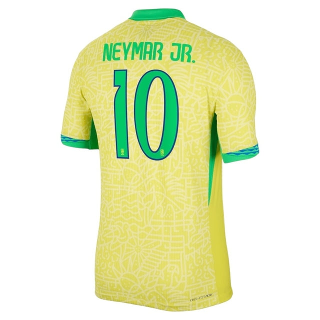 Camisa Seleção Brasileira I 24/25 - Torcedor Nike Masculina - Amarela com detalhes em verde