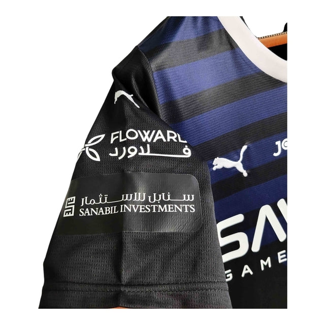 Camisa Al-Hilal III 23/24 - Torcedor Puma Masculina - Azul com detalhes em preto e branco