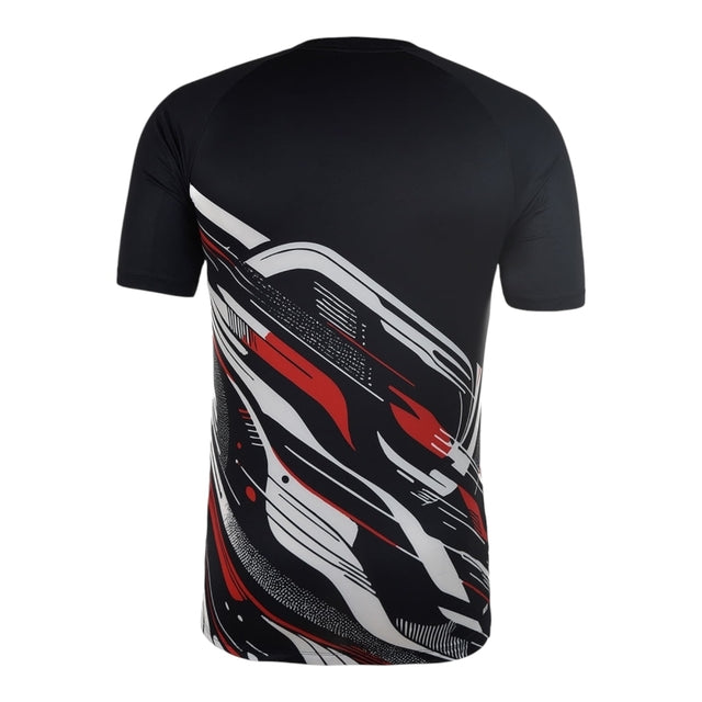 Camisa São Paulo Pré-jogo 25/26 - Torcedor New Balance Masculina - Preta com detalhes em branco e vermelho