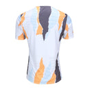 Camisa Real de Madrid Pré-jogo 24/25 - Torcedor Adidas Masculina - Branca com detalhes em laranja e preto e azul