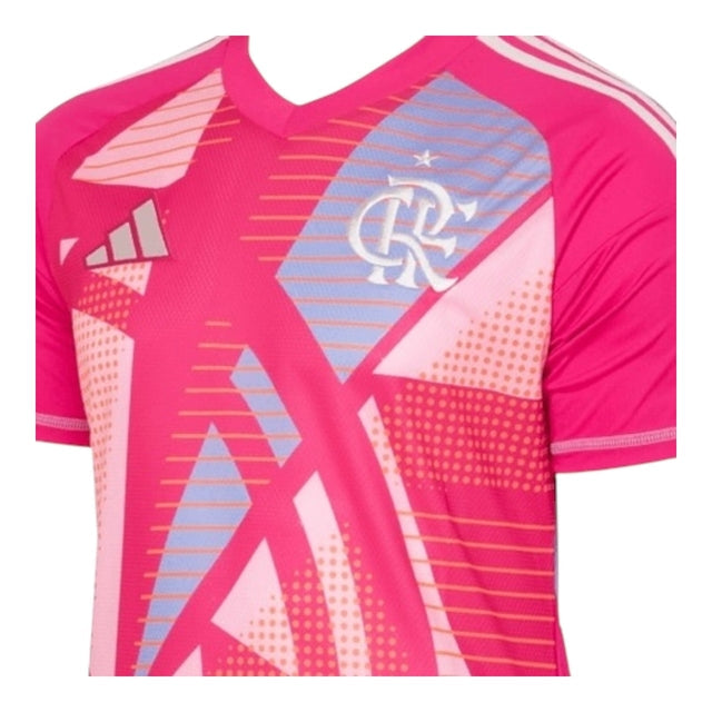 Camisa Flamengo Goleiro 25/26 - Torcedor Adidas Masculina - Rosa