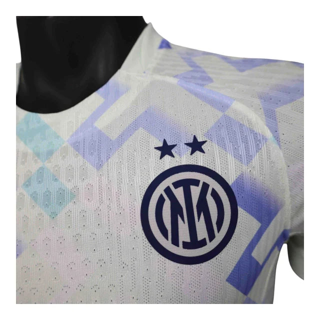 Camisa Inter de Milão II 25/26 - Jogador Nike Masculina - Branca com detalhes em azul e verde
