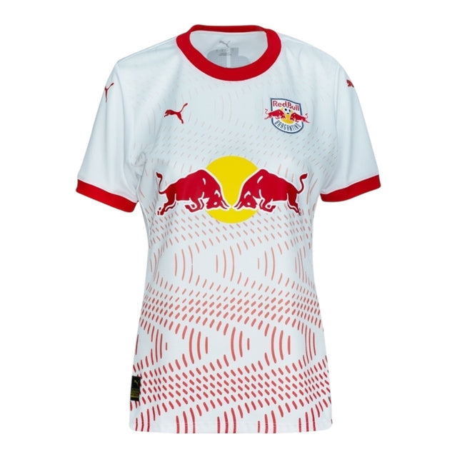 Camisa Red Bull Bragantino I 25/26 -  Puma Feminina - Branca com detalhes em vermelho