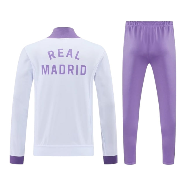 Conjunto Real Madrid 25/26 - Masculino Adidas - Roxo e branco