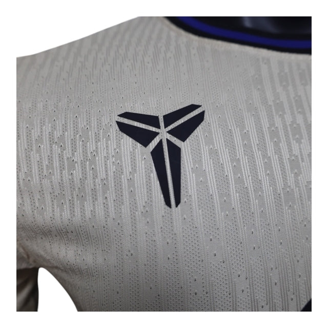 Camisa Barcelona II 25/26 - Jogador Nike Masculina - Bege com detalhes em azul e preto