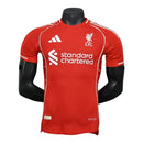 Camisa Liverpool I 25/26 - Jogador Adidas Masculina - Vermelha com detalhes em branco