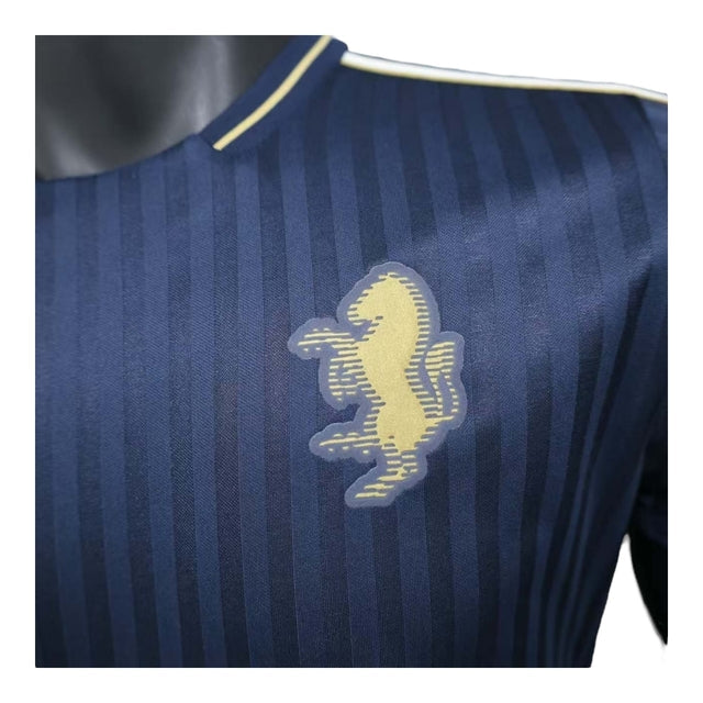 Camisa Juventus Terrace Icons 25/26 - Jogador Adidas Masculina - Azul com detalhes em branco