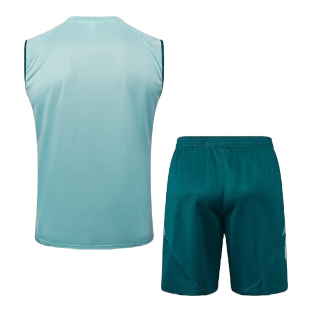 Kit Treino adulto - Camisa e Shorts - Cruzeiro Adidas 25/26 - Azul Turquesa