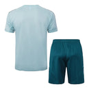 Kit Treino adulto - Camisa e Shorts - Cruzeiro Adidas 25/26 - Azul Turquesa
