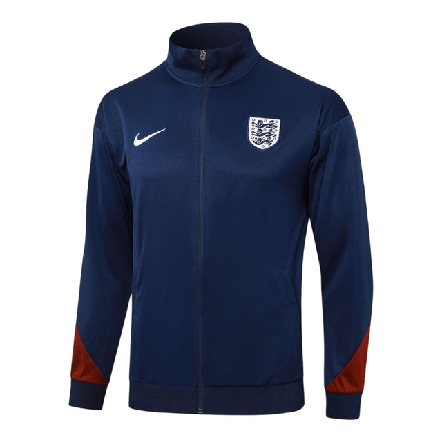 Jaqueta Corta-Vento Seleção Inglaterra 25/26 - Masculina Nike - Azul com detalhes em vermelho