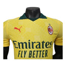 Camisa AC Milan III 25/26 - Jogador Puma Masculina - Amarela com detalhes em verde
