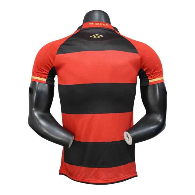 Camisa Sport Recife I 25/26 - Jogador Umbro Masculina - Vermelha e preta