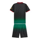 Kit infantil AC Milan Edição especial 25/26 - Puma - Preto com detalhes em verde