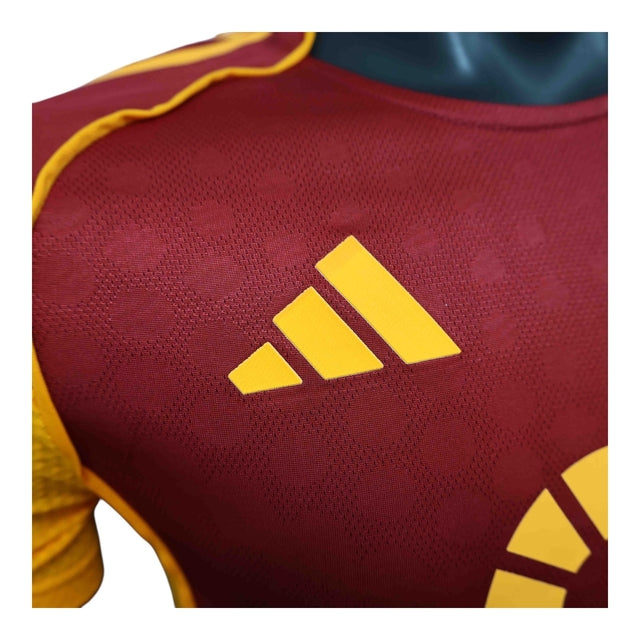 Camisa Roma I 25/26 - Jogador Adidas Masculina - Vermelha com detalhes em amarelo