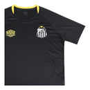 Camisa Santos Treino 25/26 - Torcedor Umbro Masculina - Preta com detalhes em amarelo