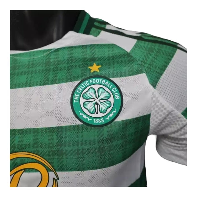 Camisa Celtic I 25/26 - Jogador Adidas Masculina - Branca e verde