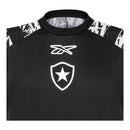Camisa Botafogo Pré-jogo 25/26 - Torcedor Reebok Masculina - Preta com detalhes em branco