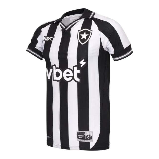 Camisa Botafogo I 25/26 - Torcedor Reebok Masculina - Preta e branca