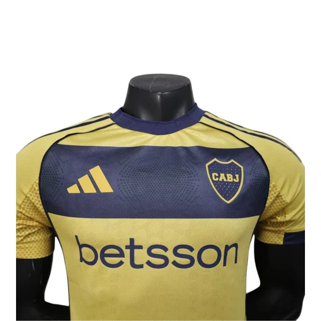 Camisa Boca Juniors II 25/26 - Jogador Adidas Masculina - Amarela com detalhes em azul