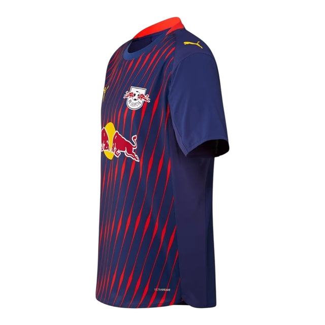 Camisa Red Bull Leipzig II 25/26 - Torcedor Puma Masculina - Azul com detalhes em vermelho