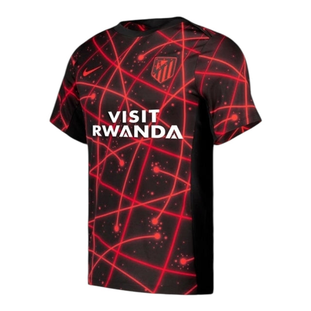 Camisa Atlético de Madrid Edição especial Mundial de Clubes Pré-jogo 25/26 - Torcedor Nike Masculina - Preta com detalhes em vermelho