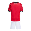 Kit Infantil Manchester United I 25/26 - Adidas - Vermelho e branco