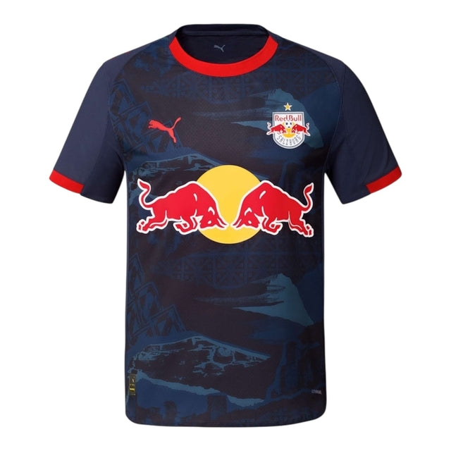 Camisa Red Bull Salzburg II 25/26 - Torcedor Puma Masculina - Azul e vermelha