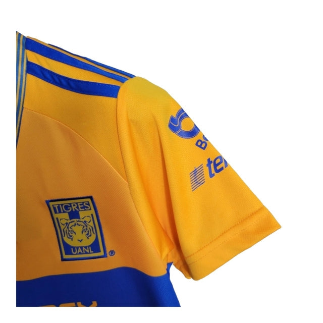 Kit Infantil Tigres I 23/24 - Adidas - Amarelo com detalhes em azul