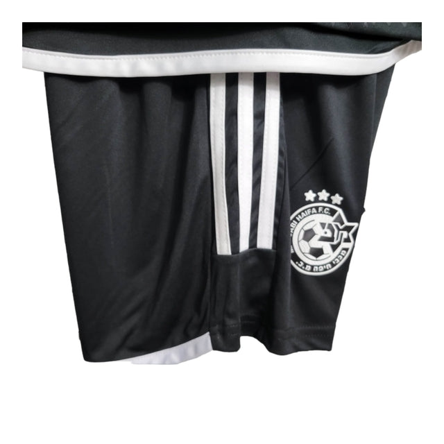 Kit Infantil Maccabi II 23/24 - Adidas - Preto com detalhes em branco