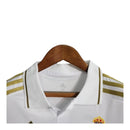 Kit Infantil Real Madrid I Retrô 11/12 - Adidas - Branco com detalhes em dourado