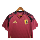 Camisa Bélgica I 24/25 -  Adidas Feminina - Vermelha com detalhes em preto e dourado