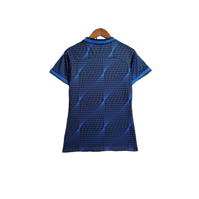 Camisa Chelsea II 23/24-  Nike Feminina - Azul com detalhes em preto