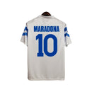 Camisa Retrô Napoli II 1988/1989 - Ennere Masculina - Branca com detalhes em azul