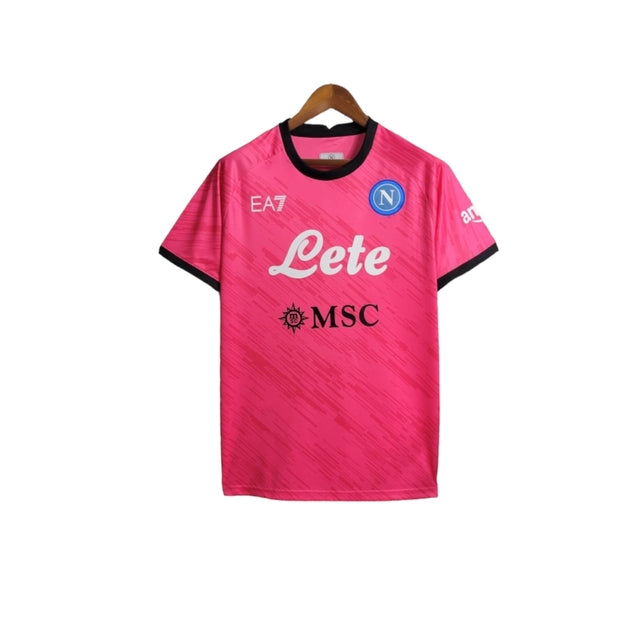 Camisa Napoli Goleiro 23/24 - Torcedor EA7 Masculina - Rosa