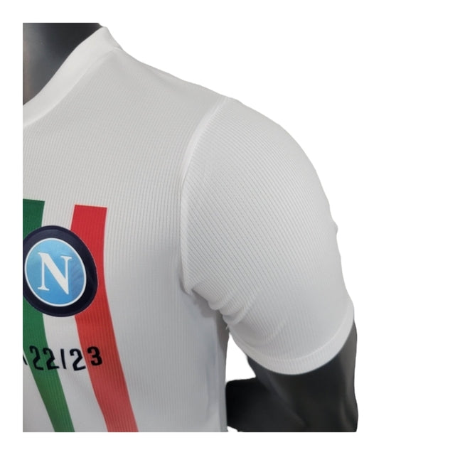 Camisa Napoli Edição Champions 23/24 - Jogador EA7 Masculina - Branca
