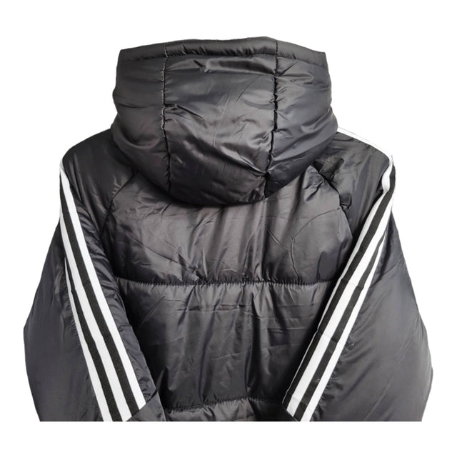 Jaqueta Corta-Vento Real Madrid 23/24 - Masculina Adidas - Preta com listras brancas