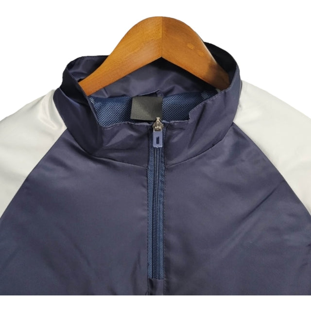 Jaqueta Corta-Vento Real Madrid 23/24 - Masculina Adidas - Azul com detalhes em amarelo e branco