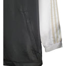 Jaqueta Corta-Vento Real Madrid 23/24 - Masculina Adidas - Branca e preta com detalhes em bege