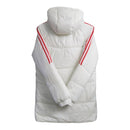 Jaqueta Corta-Vento Manchester United 23/24 - Masculina Adidas - Branca com detalhes em vermelho