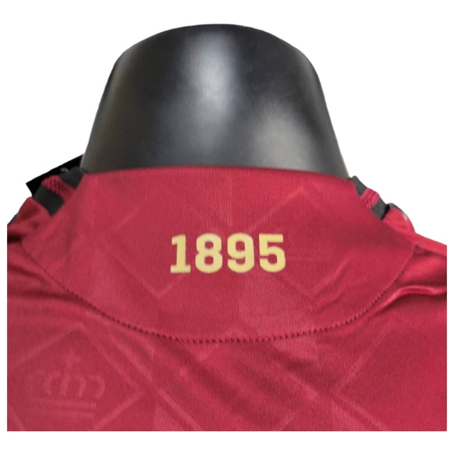 Camisa Bélgica I 24/25 - Jogador Adidas Masculina - Vermelha com detalhes em dourado e preto