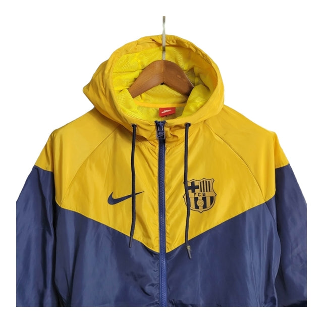 Jaqueta Corta-Vento Barcelona 23/24 - Amarela e azul