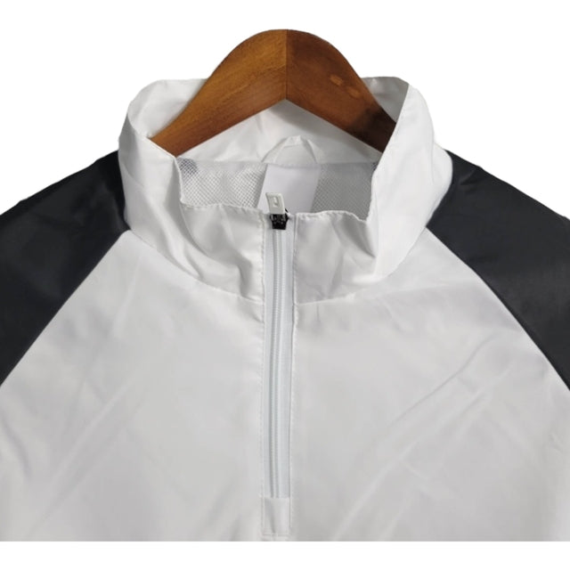 Jaqueta Corta-Vento Arsenal 23/24 - Branca com detalhes em preto e amarelo