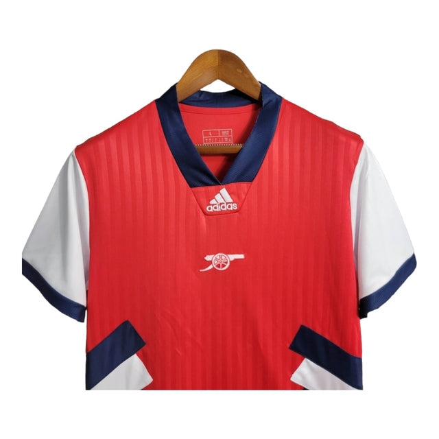Camisa Arsenal 23/24 - Torcedor Adidas Masculina - Vermelha com detalhes em azul e branco