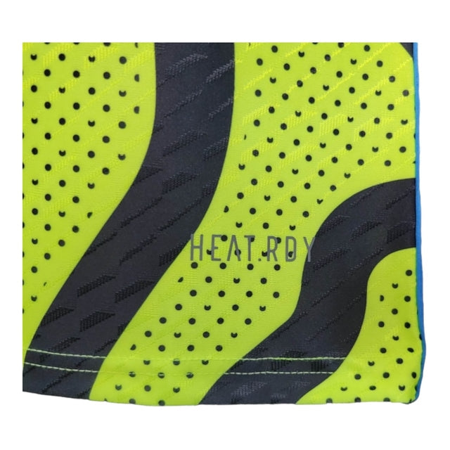 Camisa Arsenal II 23/24 - Jogador Adidas Masculina - Amarela com detalhes em preto e azul