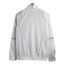 Jaqueta Corta-Vento Seleção da Alemanha 23/24 - Masculina Adidas - Branca com detalhes em azul e preto