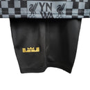 Kit Infantil Liverpool 24/25 - Colab Lebron James - Preto com detalhes em azul e cinza