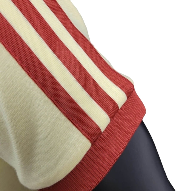 Camisa Colômbia 24/25 - Jogador Adidas Masculina - Bege com detalhes em vermelho