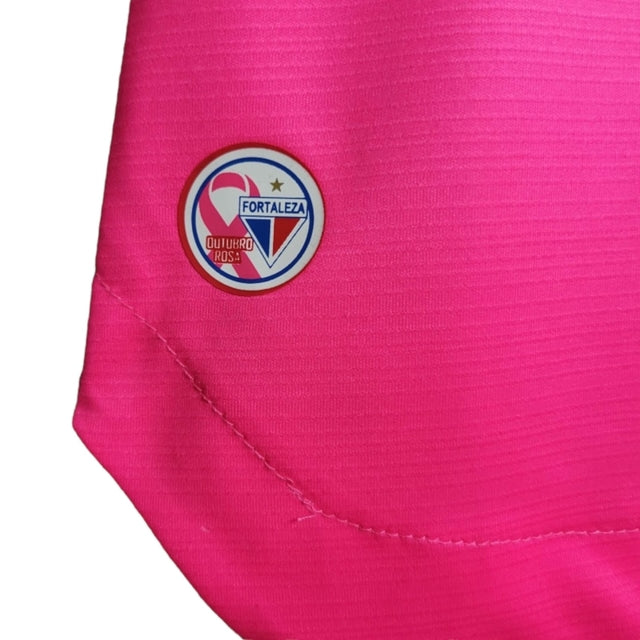 Camisa Fortaleza Edição Especial Outubro Rosa 23/24 -  Lobo Feminina - Azul com detalhes em rosa