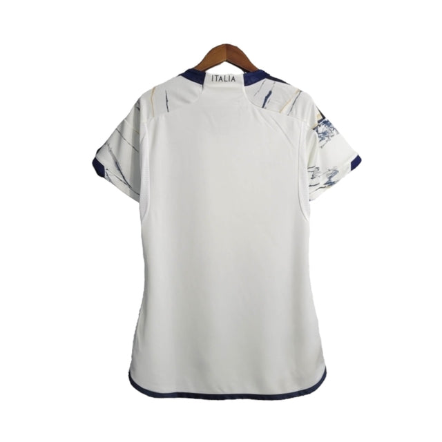 Camisa Seleção da Itália II 23/24 -  Adidas Feminina - Branca com detalhes em azul